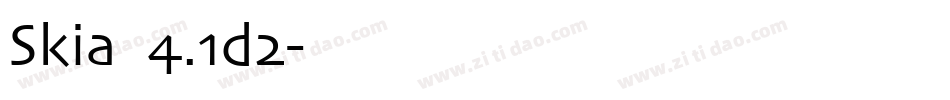 Skia 常规4.1d2字体转换